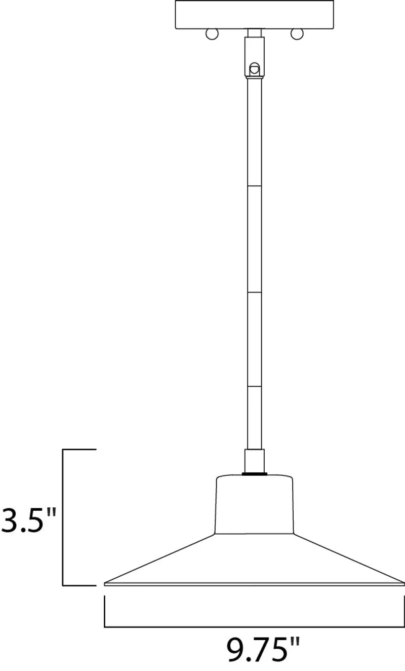 Civic 3.5" Single Light Pendant in Architectural Bronze