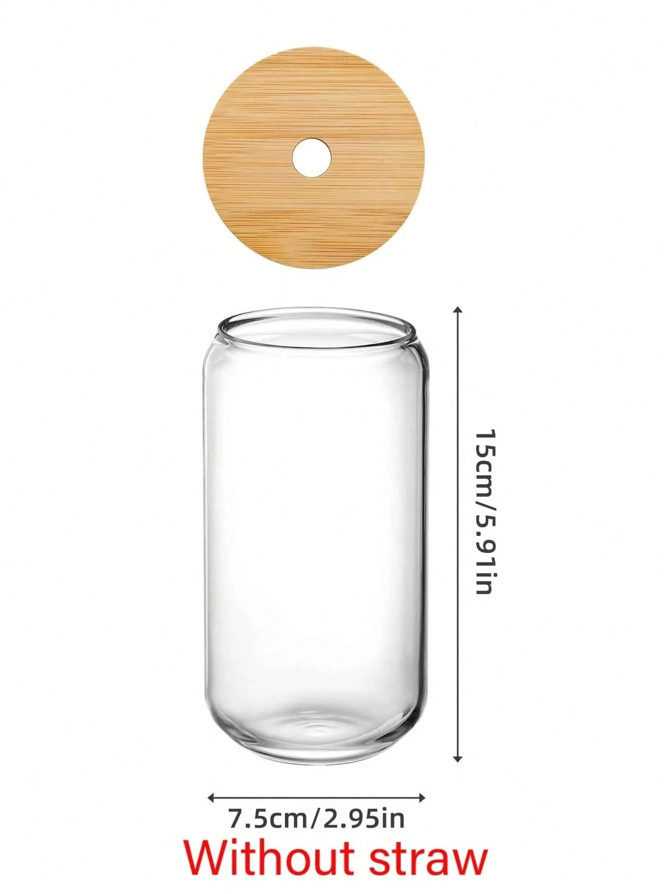 Clear  Beer Glasses, Without Straw,Iced Coffee Glasses, Cute Tumbler Cup