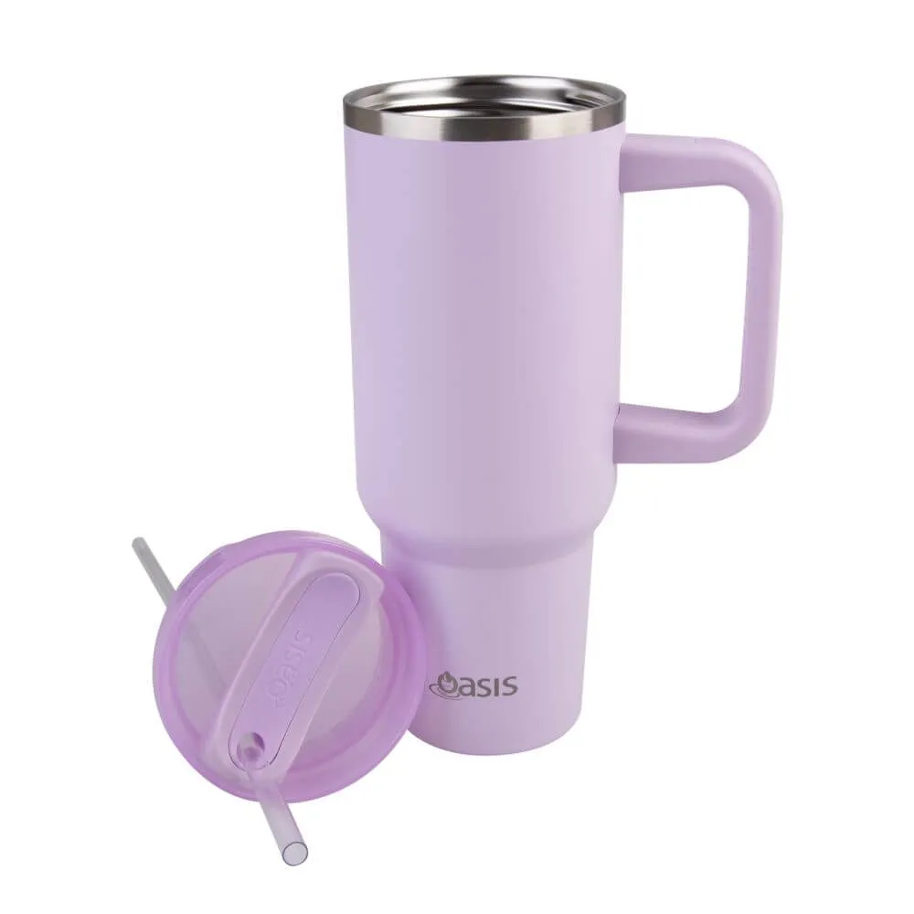 Commuter 1.2L Insulated Tumbler with Straw White Orchid