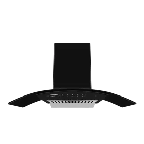 Crompton IntelliMotion Curved 90 cm Baffle Filter Chimney