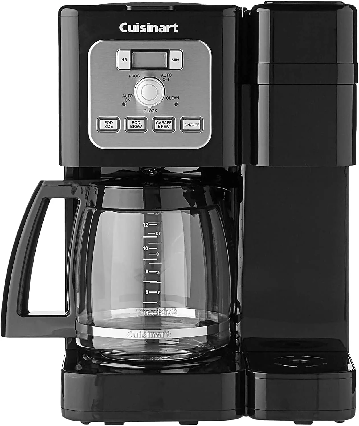 Cuisinart 12-Cup Coffee Center Brew Basics  Coffeemaker, 2-in-1 Pods   Drip, Black - Certified Refurbished