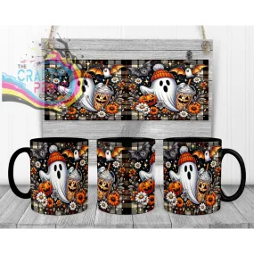 Cute Ghost Pumpkin Mug