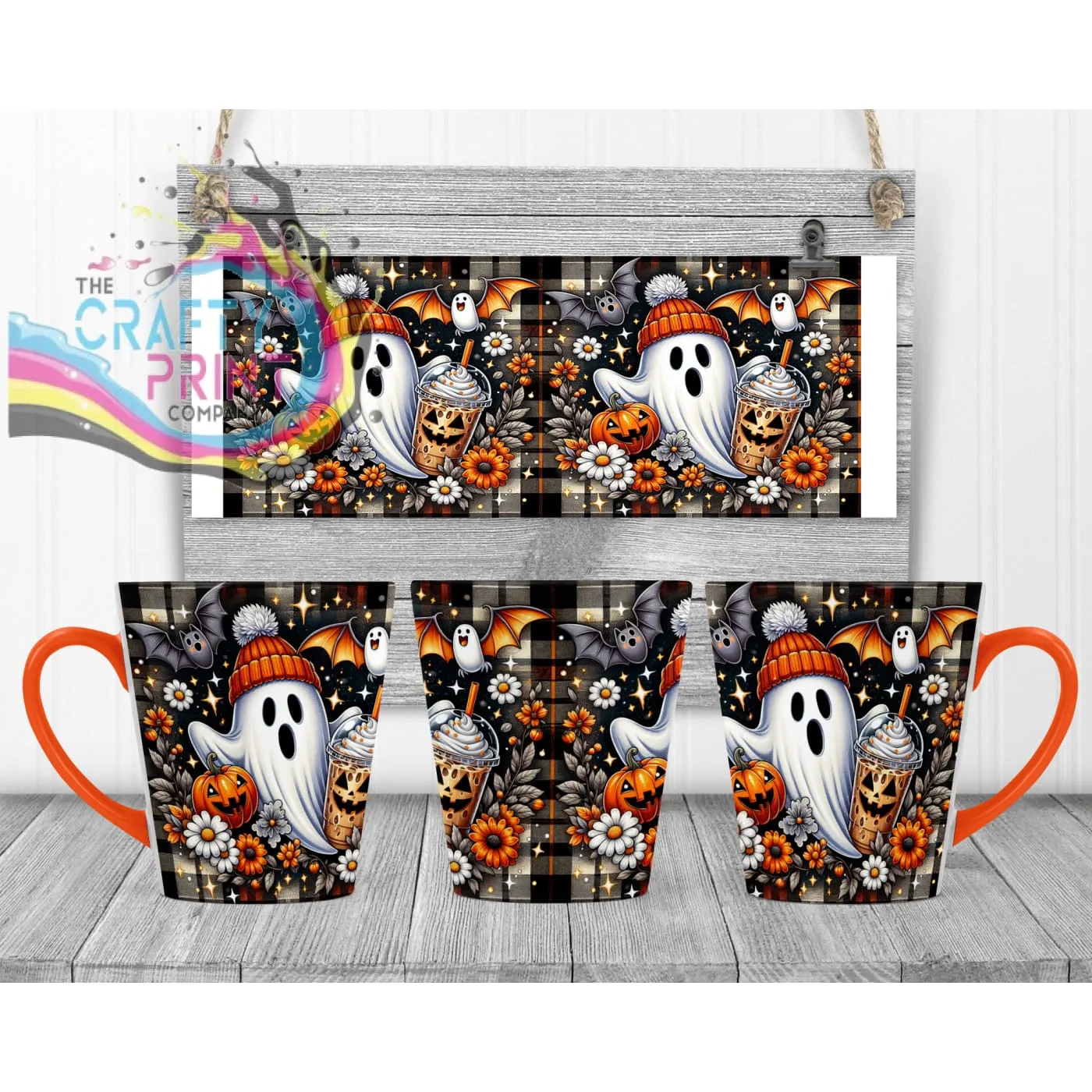 Cute Ghost Pumpkin Mug