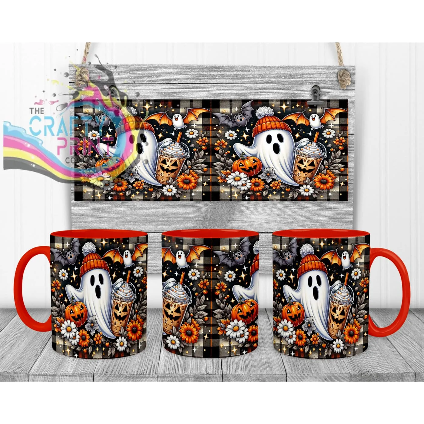 Cute Ghost Pumpkin Mug