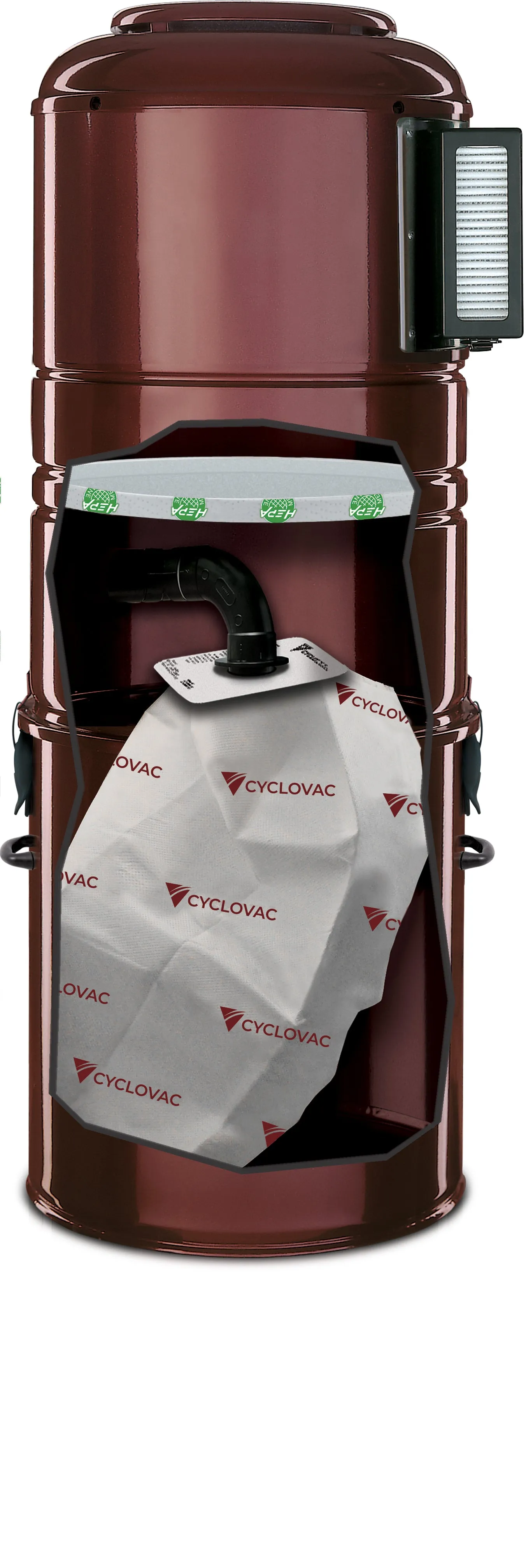 Cyclovac Central vacuum Mini - With bag - Up to 1000 Sq Ft