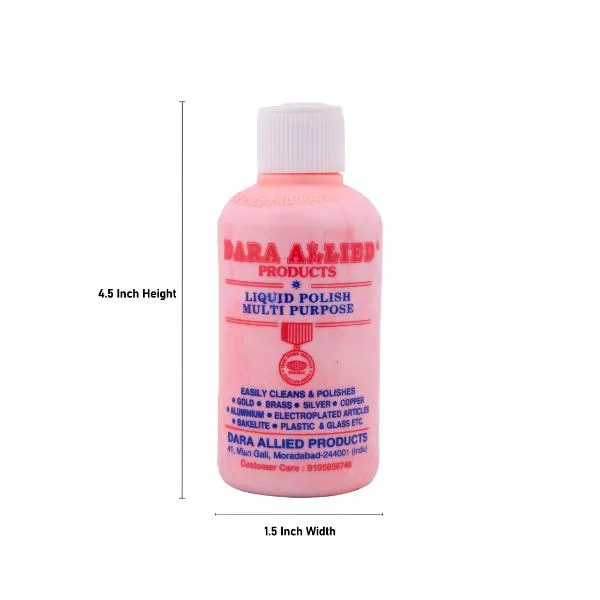 Dara Allied Products - Liquid Polish - 100 Ml | Multipurpose Metal Cleaner/ Brass Cleaner