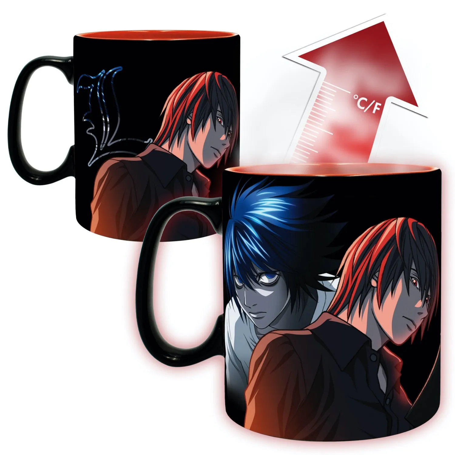 Death Note - Mug Heat Change - 460ml - Kira & Ryuk