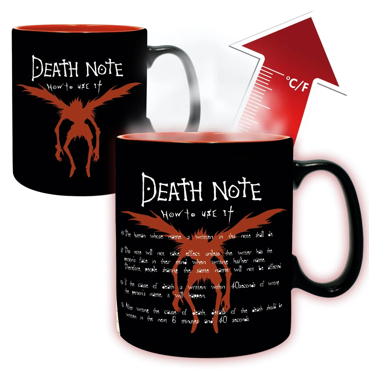 Death Note - Mug Heat Change - 460ml - Kira & Ryuk