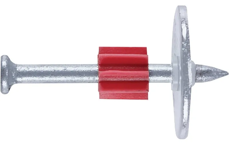 DeWALT 50113MG-PWR Drive Pin with Washer, 0.145 in Dia Shank, 2-1/2 in L, Steel/Plastic, Galvanized :BX100: QUANTITY: 1