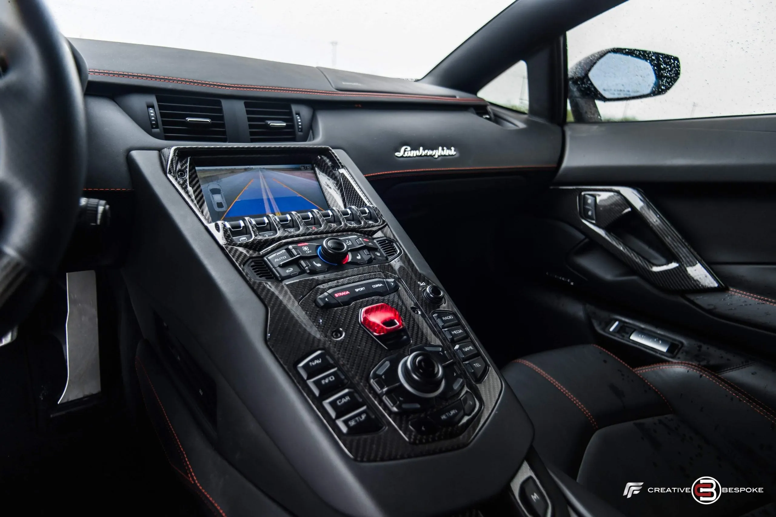 DMC Lamborghini Aventador Edizione-GT Carbon Fiber Interior Panels & Steering Wheel