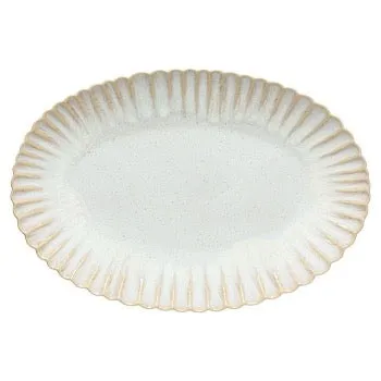 Eivissa Scalloped Edge Oval Platter