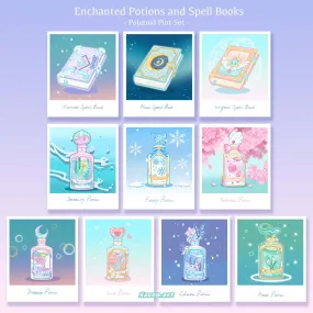 Enchanted Potions and Spell Books Polaroid Set