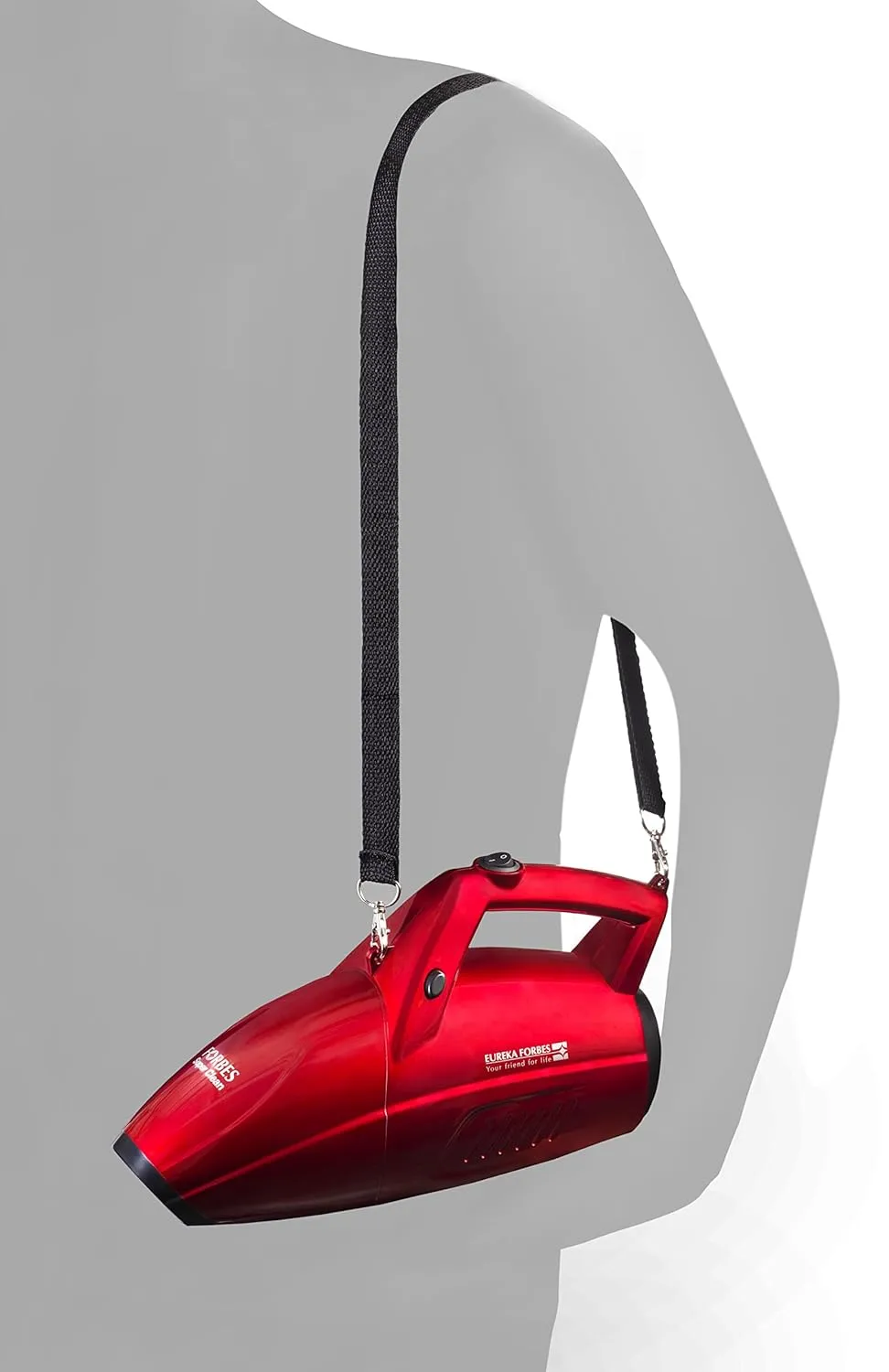 Eureka Forbes Super Clean Handheld Vacuum Cleaner (Red/Black),0.5 Liter,Cartridge