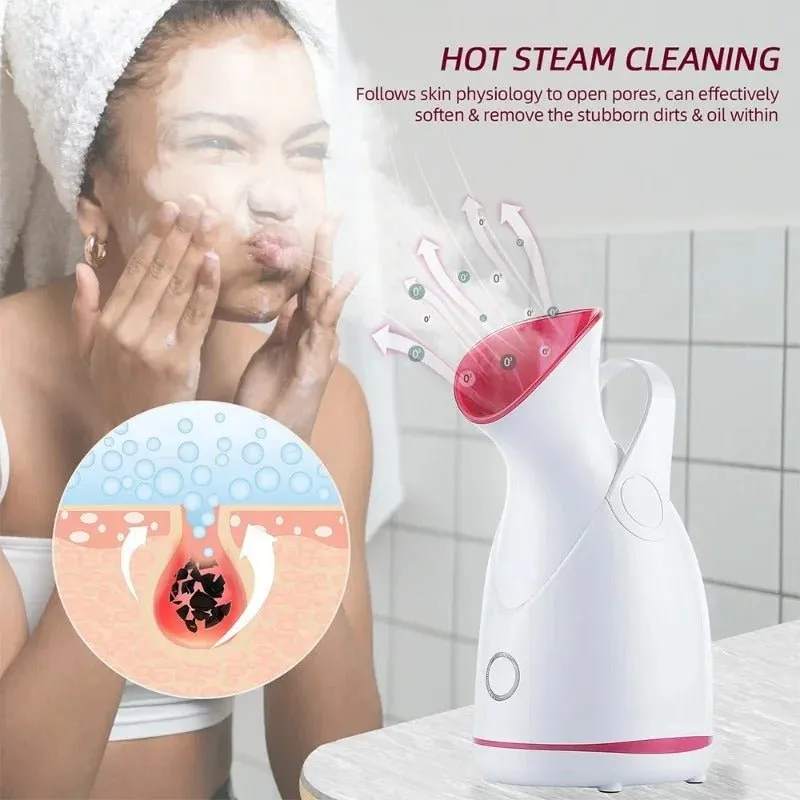 Facial Steamer Machine - Warm Mist Humidifier for Women Moisturizing Face Spa Steamer