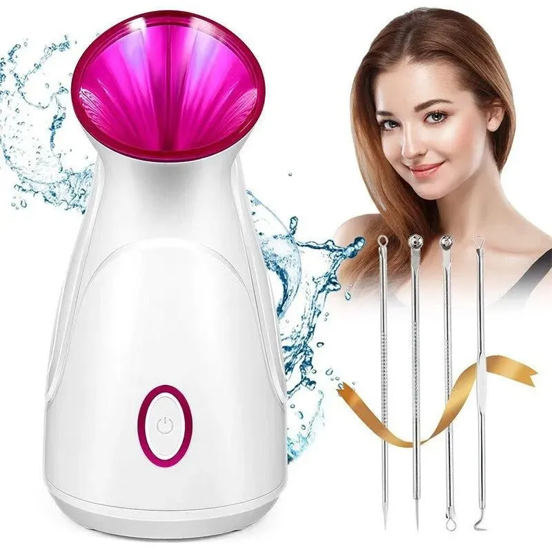 Facial Steamer Machine - Warm Mist Humidifier for Women Moisturizing Face Spa Steamer