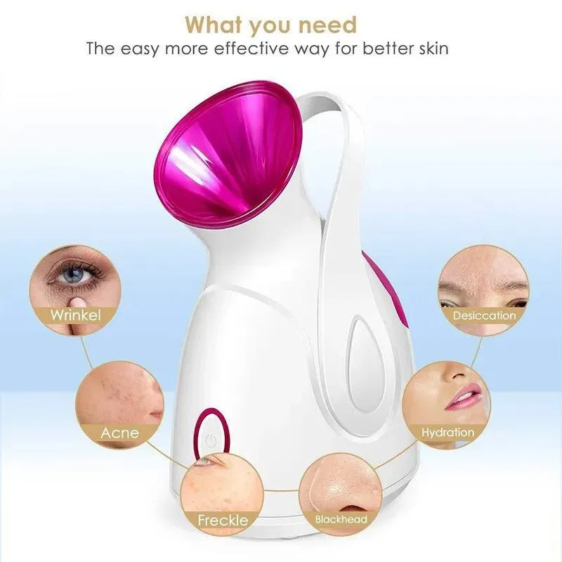 Facial Steamer Machine - Warm Mist Humidifier for Women Moisturizing Face Spa Steamer