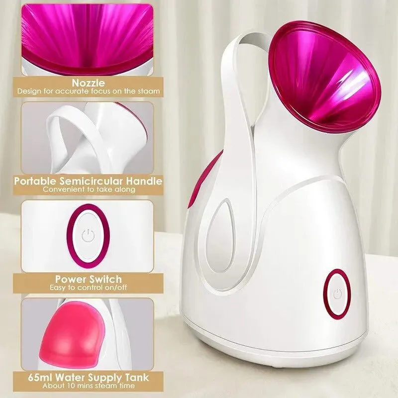 Facial Steamer Machine - Warm Mist Humidifier for Women Moisturizing Face Spa Steamer