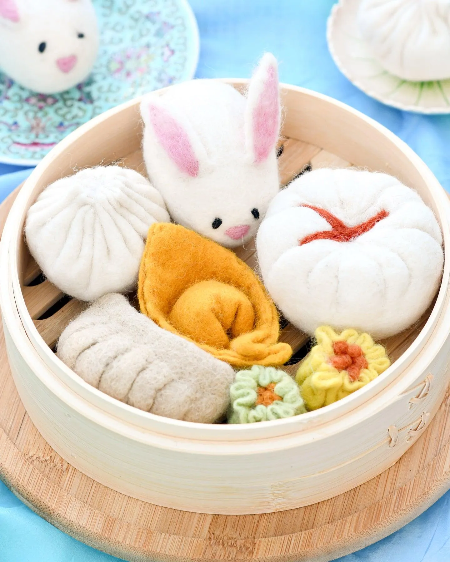 Felt Dim Sum Yum Cha Play Food Set