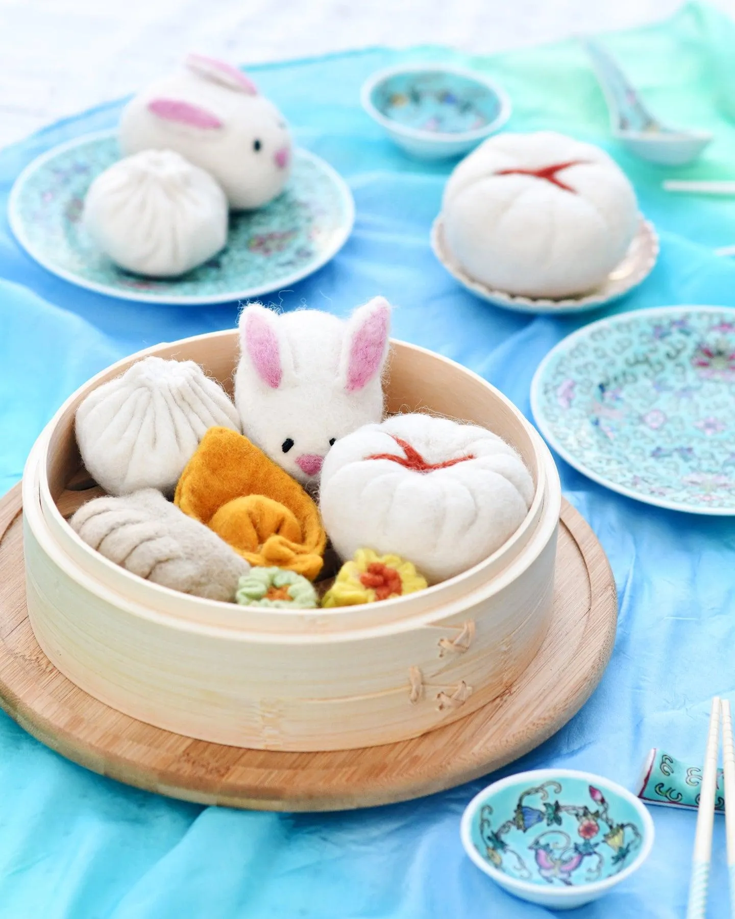 Felt Dim Sum Yum Cha Play Food Set