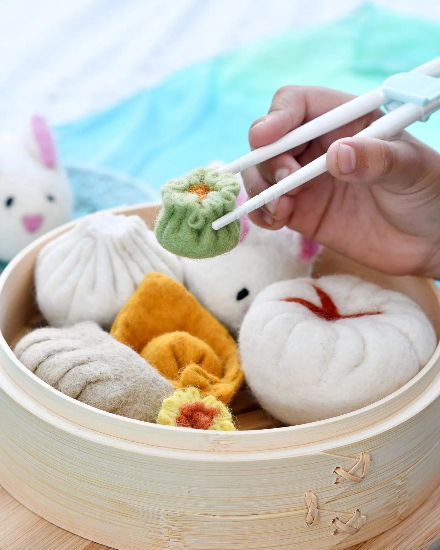 Felt Dim Sum Yum Cha Play Food Set