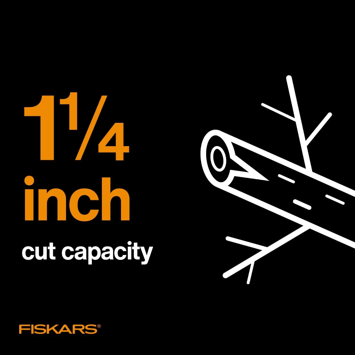 Fiskars 15" PowerGear Super Pruner/Garden Lopper - Sharp Precision-Ground Steel Blade Tree Trimmer - Cuts up to 1.5" Diameter