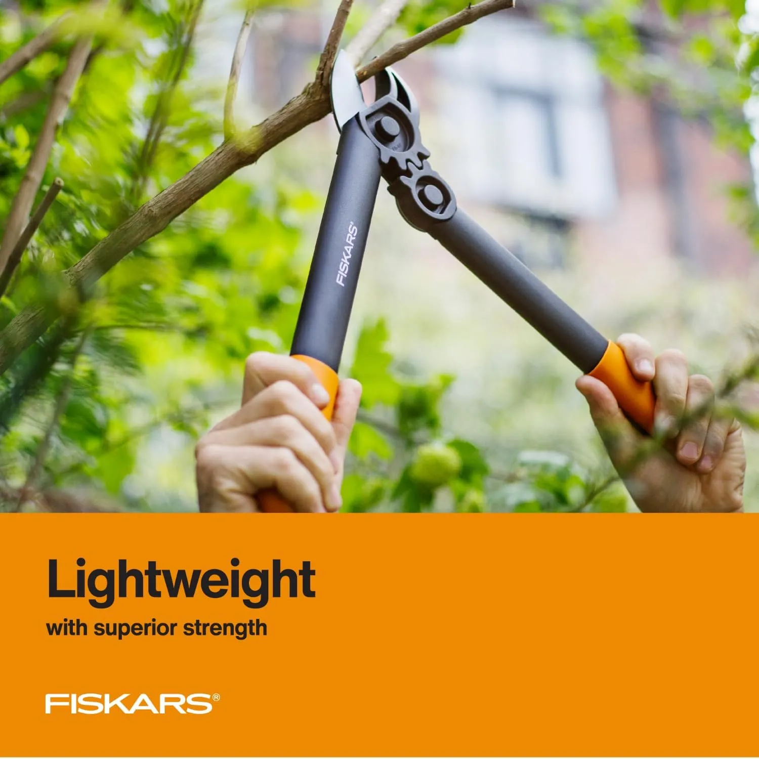 Fiskars 15" PowerGear Super Pruner/Garden Lopper - Sharp Precision-Ground Steel Blade Tree Trimmer - Cuts up to 1.5" Diameter