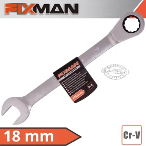 FIXMAN FIXMAN COMBINATION RATCHETING WRENCH 18MM FIX B1311