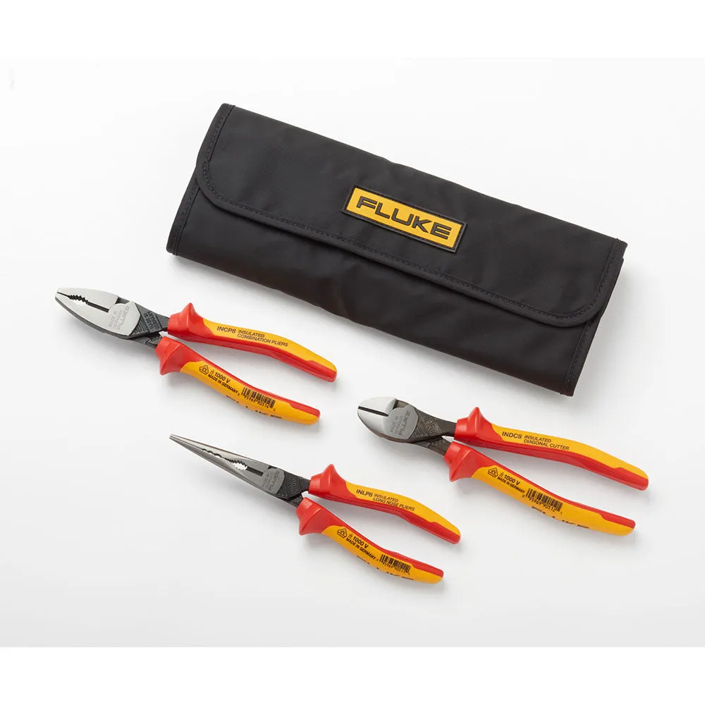 Fluke 5067377 IKPL3 Insulated 3-Pliers Kit with Roll-up Pouch (RUP8)