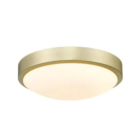 Gabi 10" Flush Mount in Brushed Champagne Bronze with Opal Glass