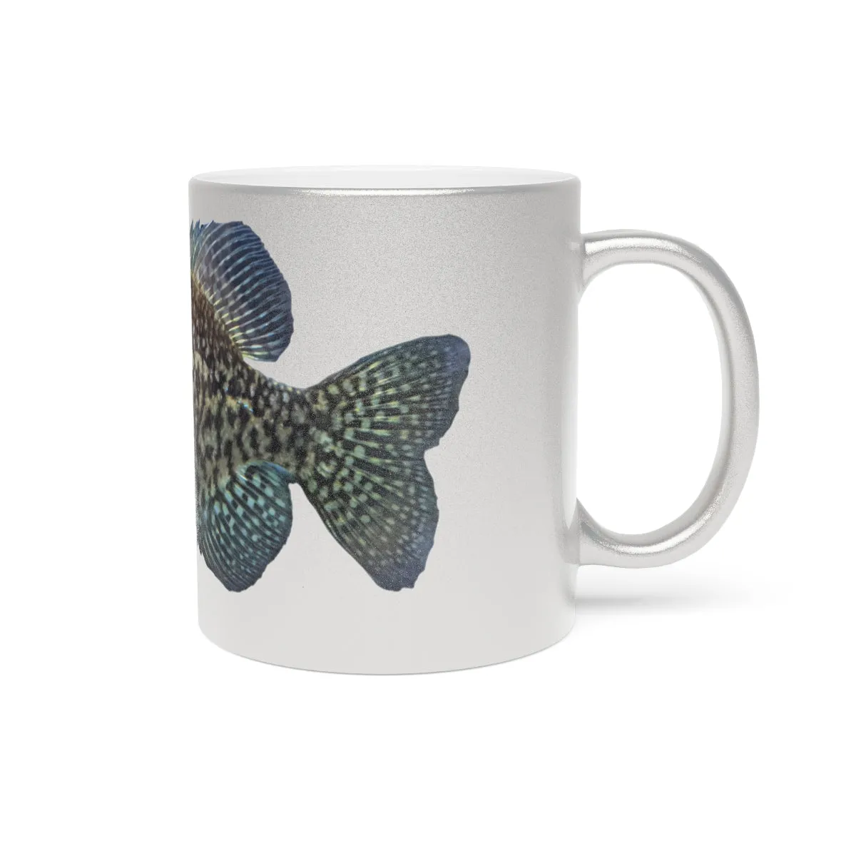 Golden Fish Metallic Mug (Silver / Gold)