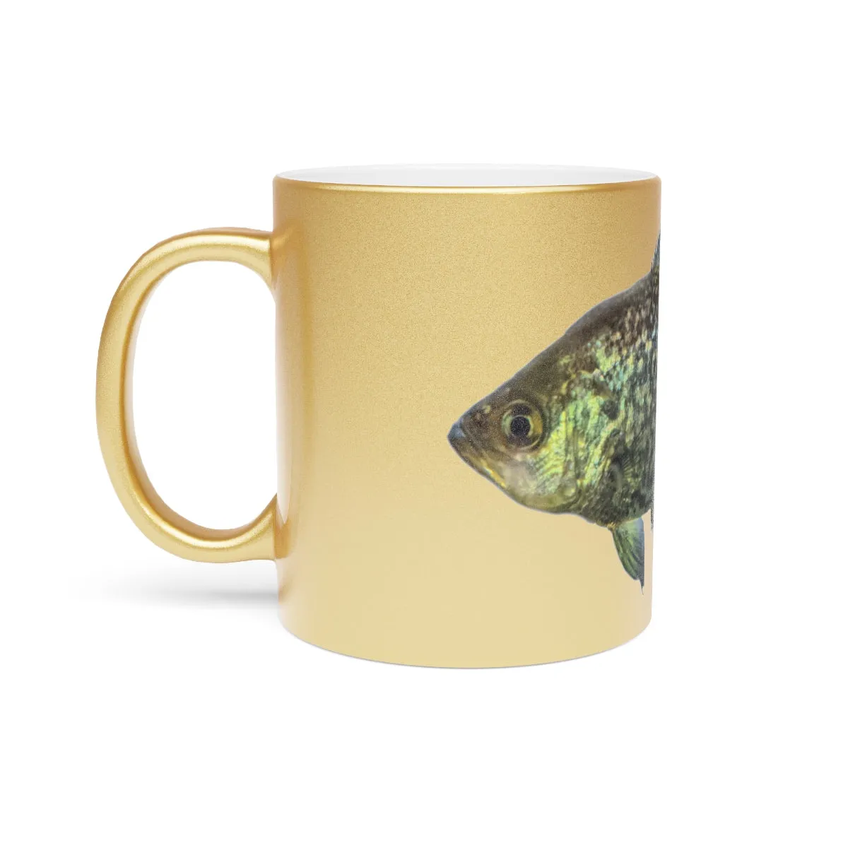 Golden Fish Metallic Mug (Silver / Gold)