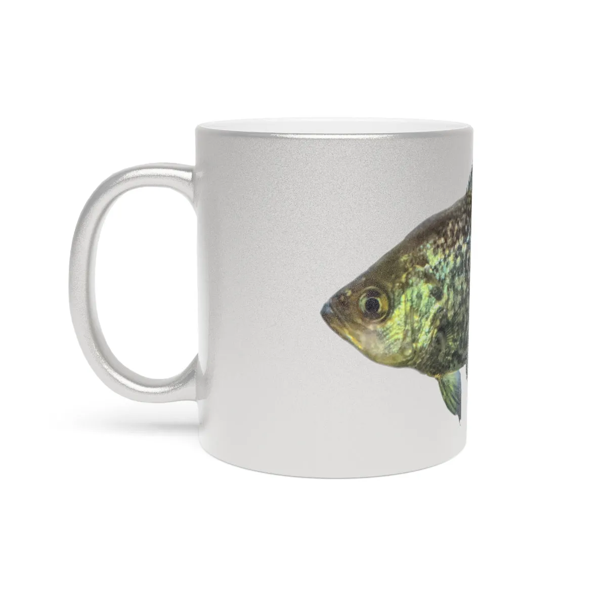 Golden Fish Metallic Mug (Silver / Gold)