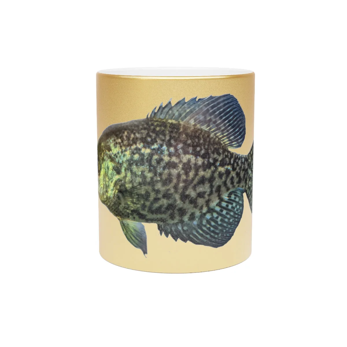 Golden Fish Metallic Mug (Silver / Gold)