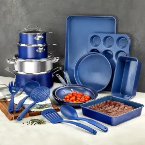 Granitestone 20-Piece - Cook, Steam & Bake Set with Kitchen Utensils