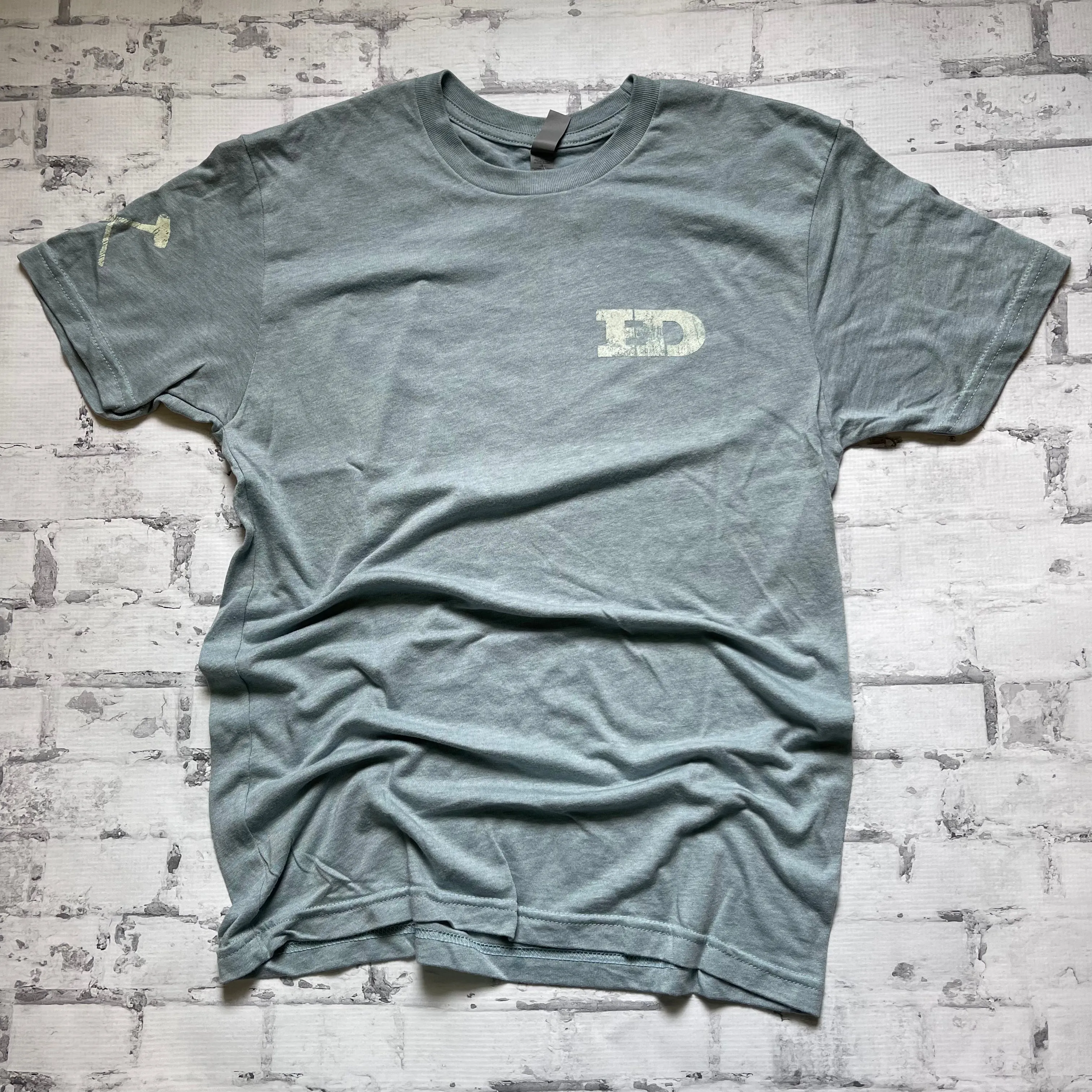 Hammer Down "80s Surf Camo Field" Short Sleeve T-shirt - Stonewash Denim