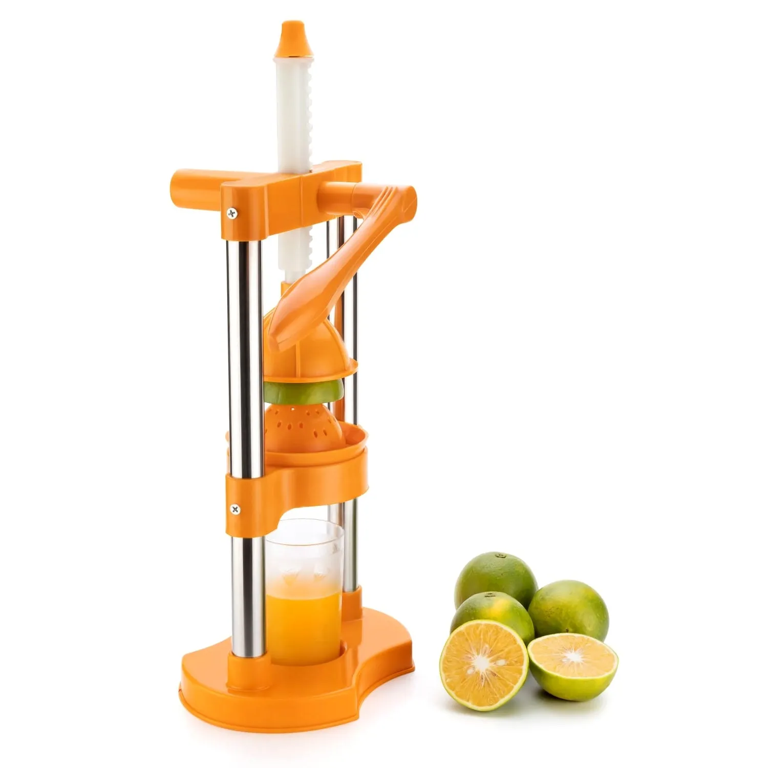 Hand Pressure Juicer With Glass Manual Cold Press Juice Machine  Instant Make Juice Squeezer, Fruits Juicer, Juice Maker, Orange Juice Extractor For Fruits & Vegetables, Orange