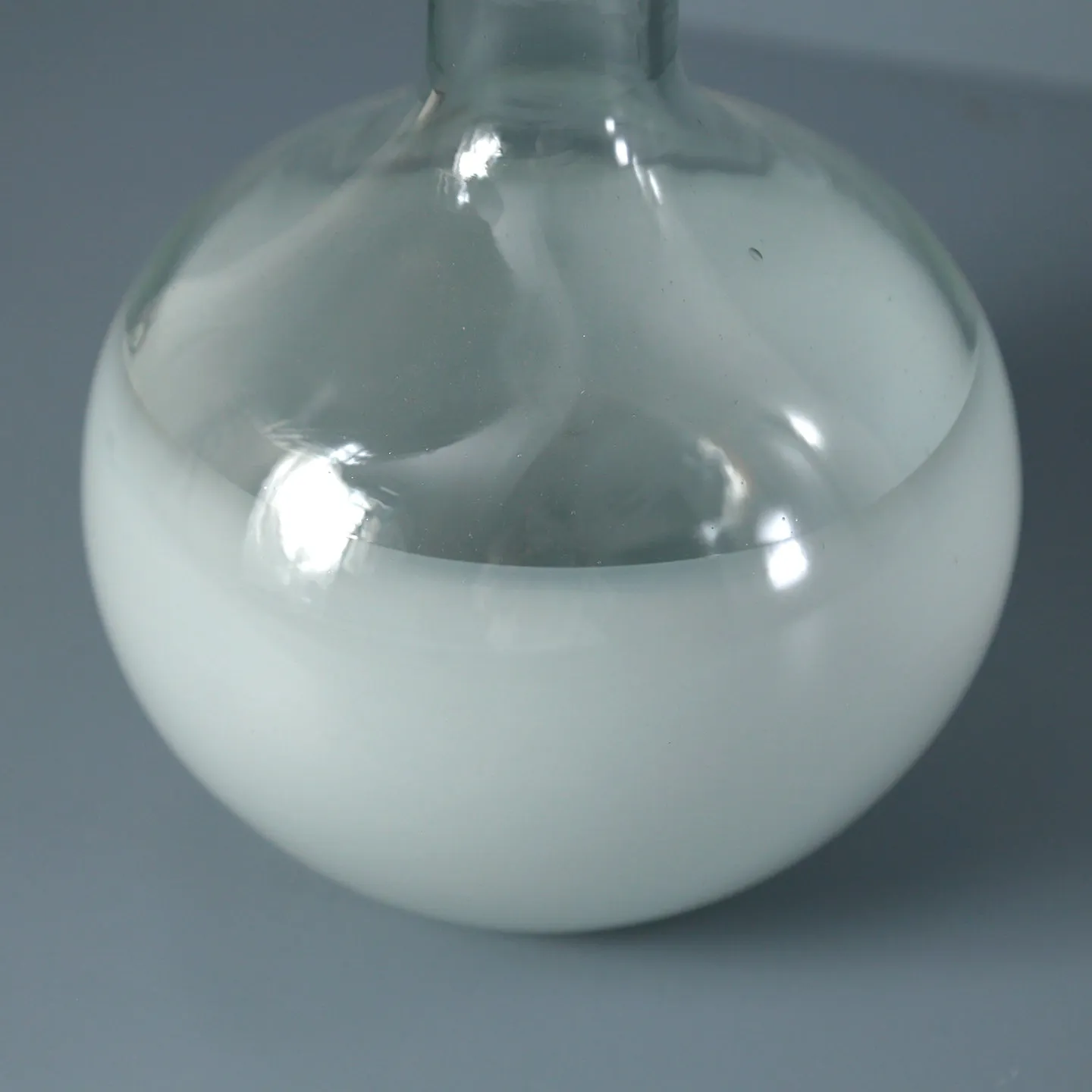 Handblown Glass Carafe / White