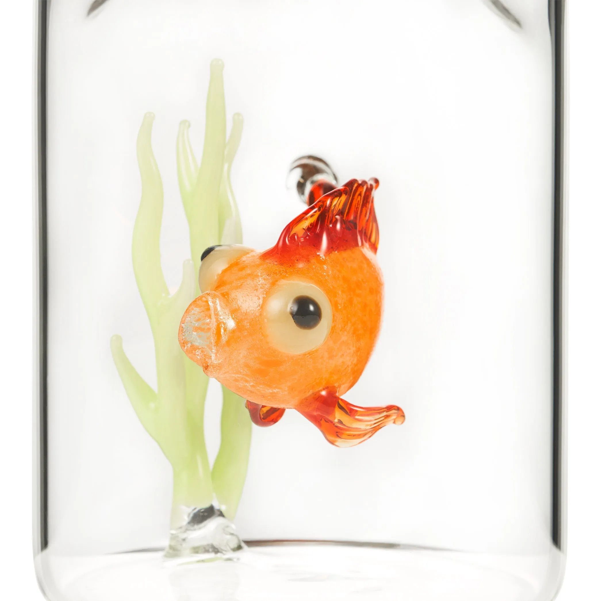 Handblown Glass Goldfish Carafe, 24.5cm