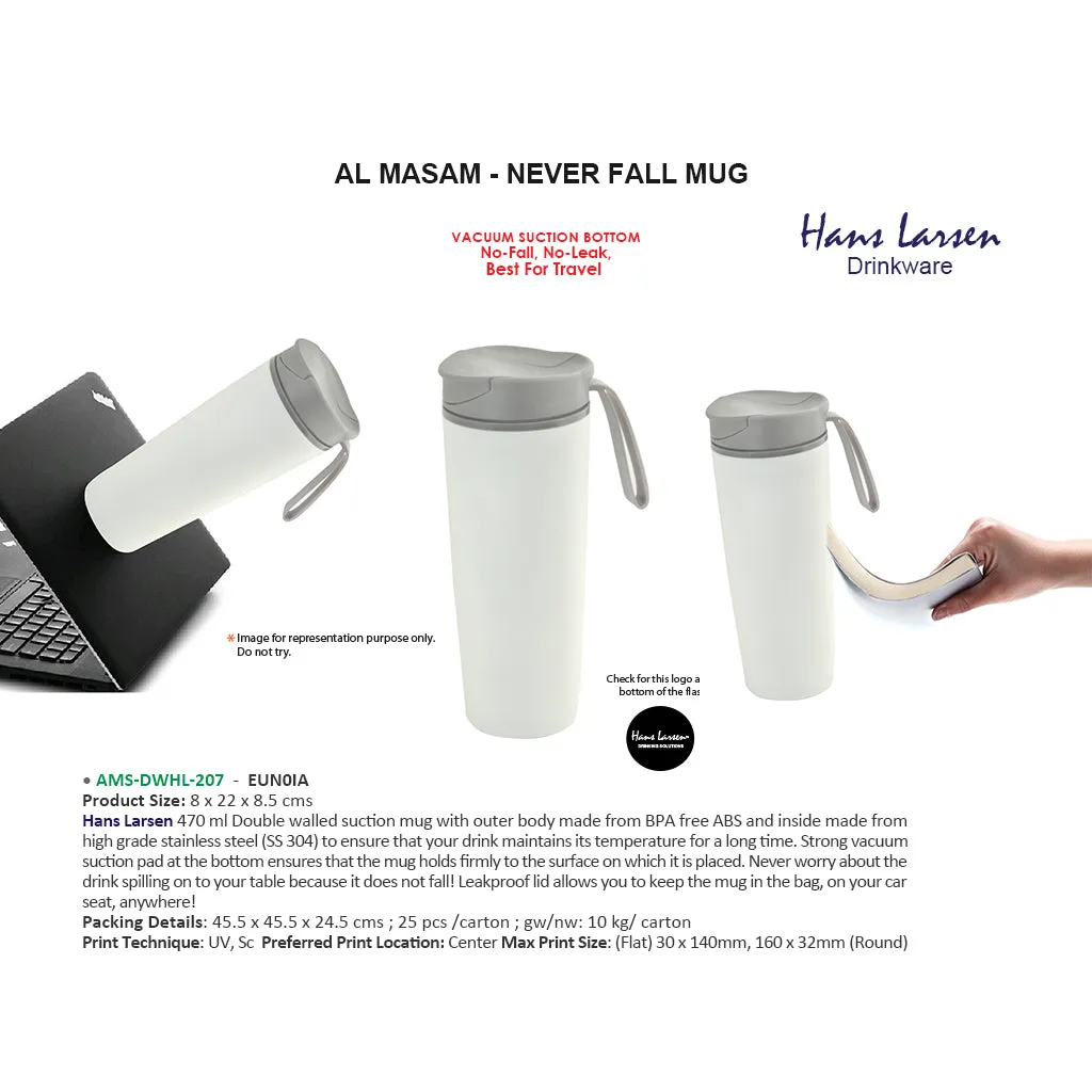 Hans Larsen Never Fall Travel Mug - (AMS-DWHL-207- EUN0IA)