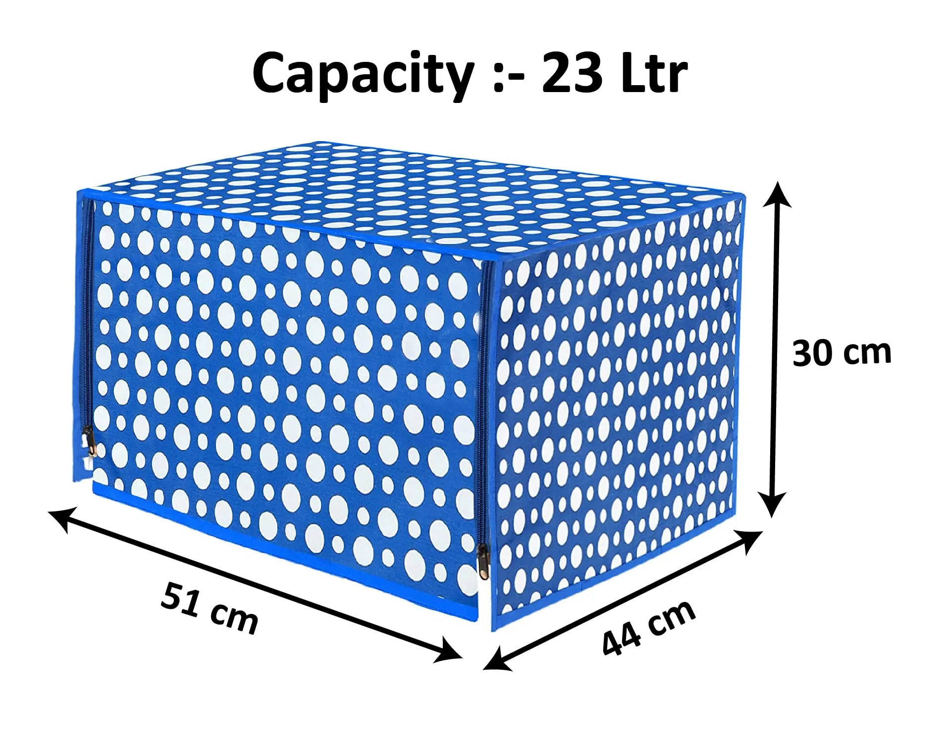 Heart Home PVC Dot Printed Microwave Oven Cover,23 LTR. (Blue)-HS43HEARTH26019