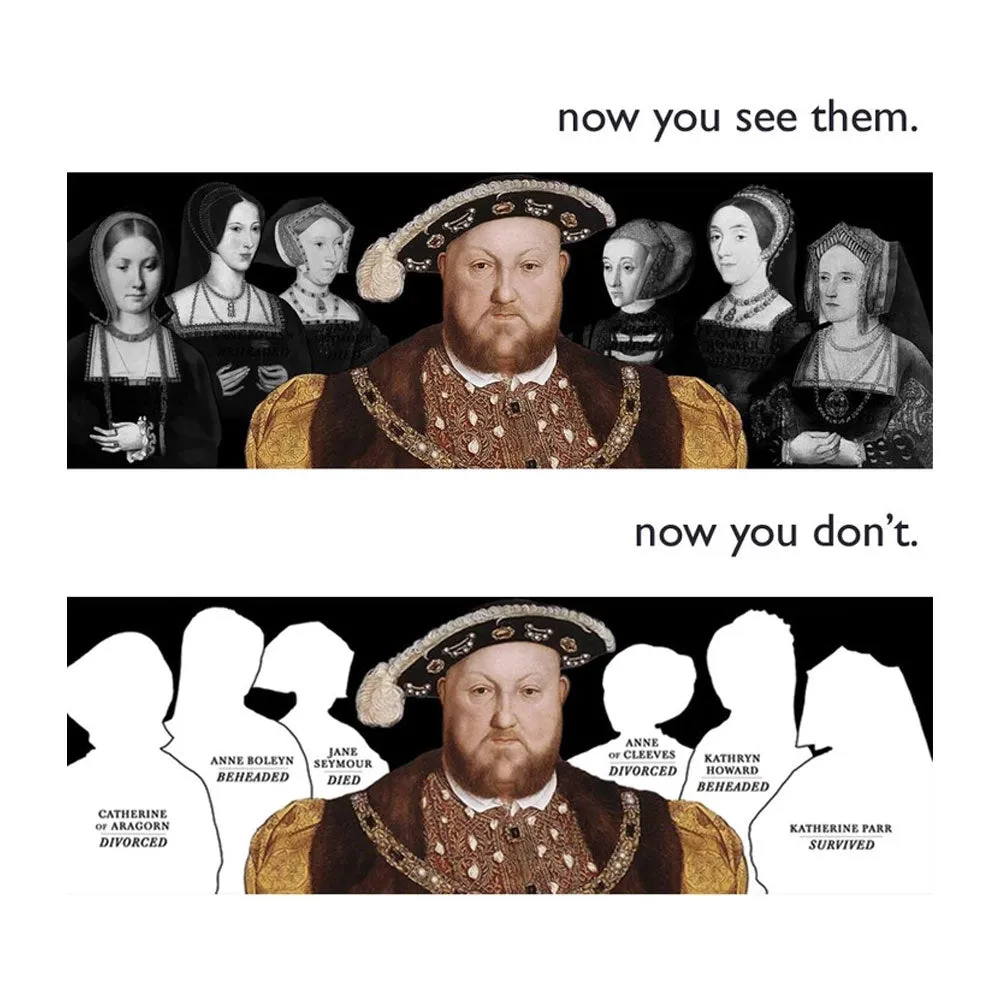 Henry VIII Disappearing Wives Mug