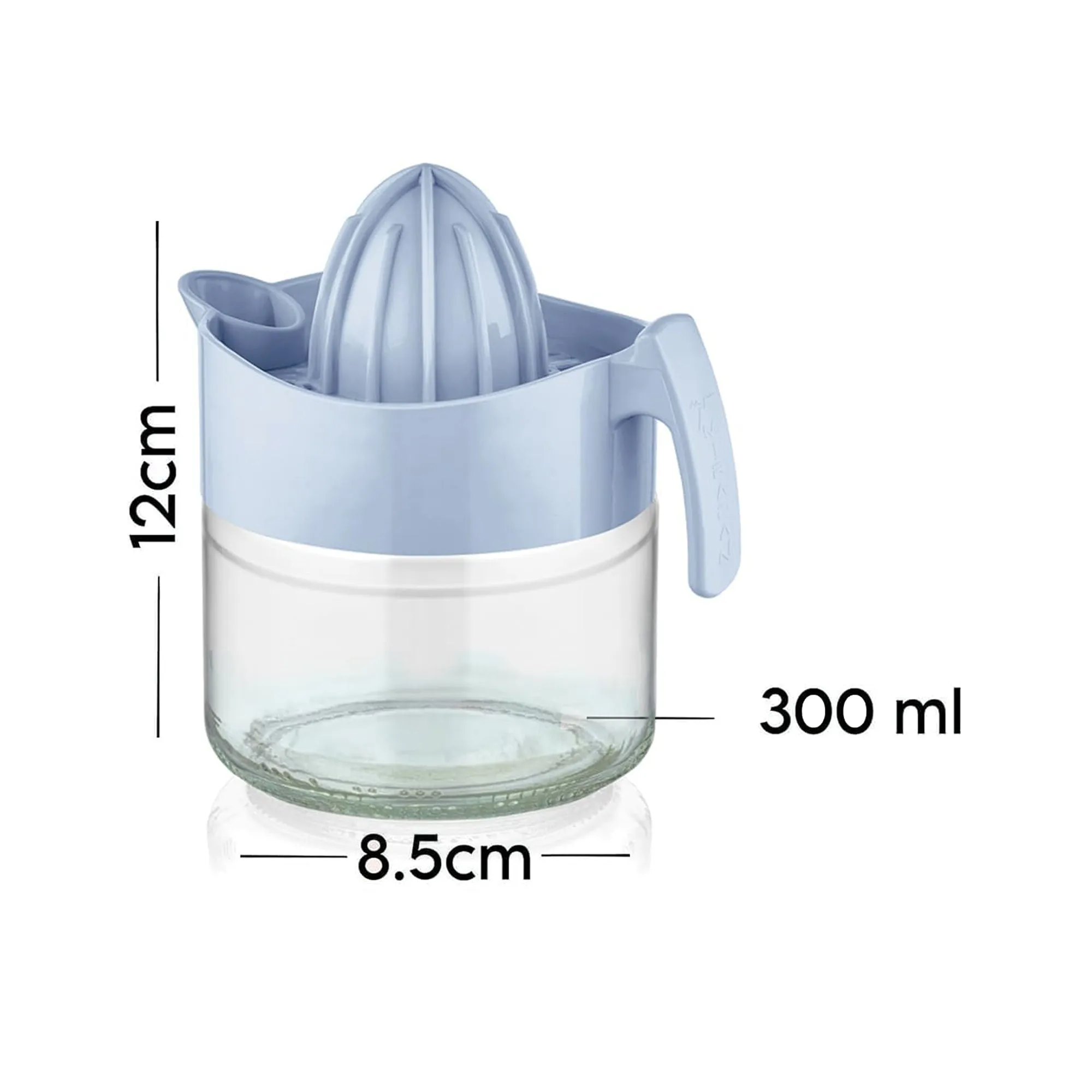 Hillhouse Glass Juicer with Jug Blue