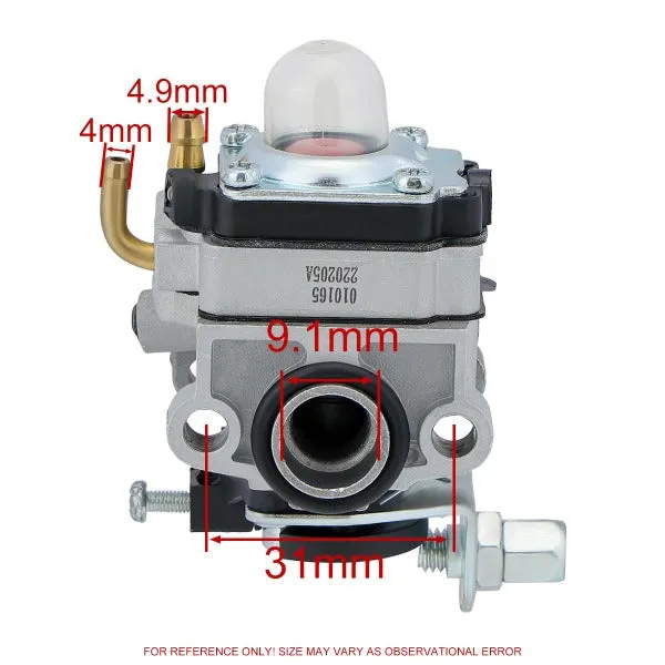 Hipa Carburetor Kit For Honda GX31 FG100 Tiller HHT31S HHE31C Edger 4-Cycle Trimmer Brushcutter Blower Hedge Generator # 16100-ZM5-809