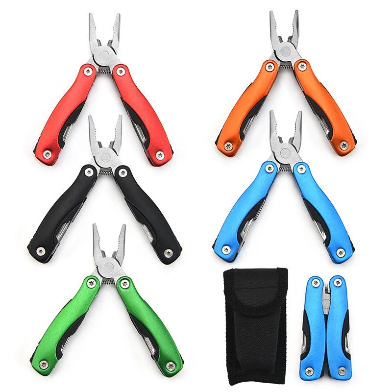 Hot selling 11 in 1aluminum handle camping Multi Tools camping folding multi tool Pliers