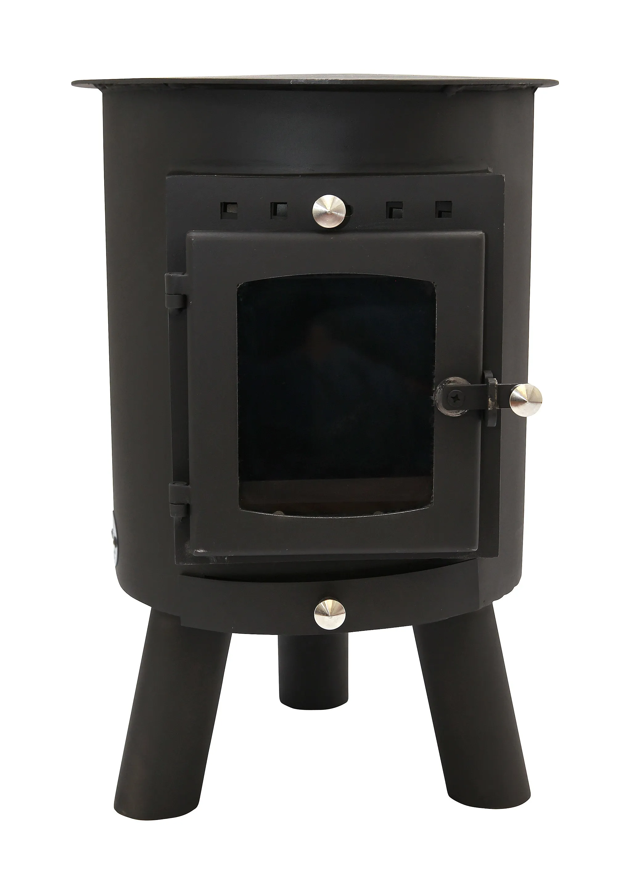 Hygge Oval Wood Stove | 4.5kw 18kg | Single Wall Flue Package