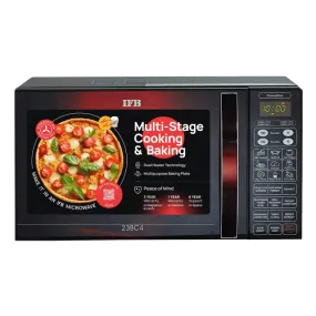 IFB 23 L Convection Microwave Oven 23BC4, Black Floral Design