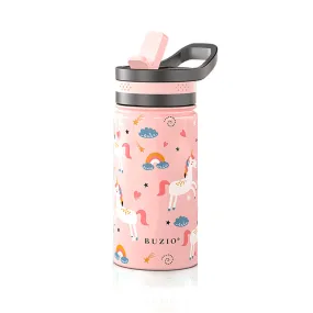 Insulated Water Bottle with Straw Lid for Kids | 14oz