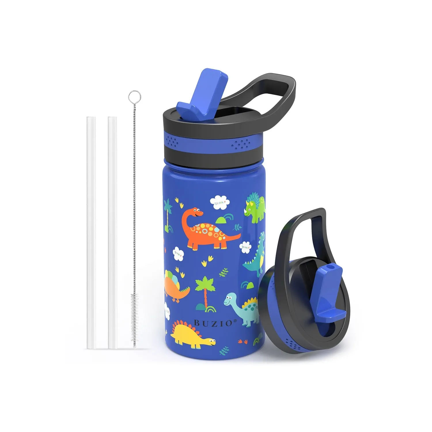 Insulated Water Bottle with Straw Lid for Kids | 14oz