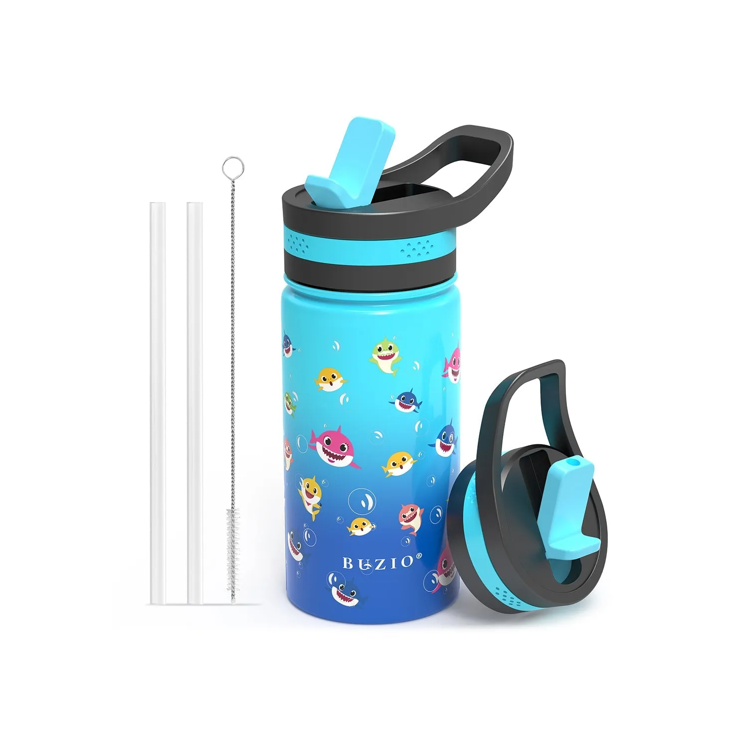 Insulated Water Bottle with Straw Lid for Kids | 14oz