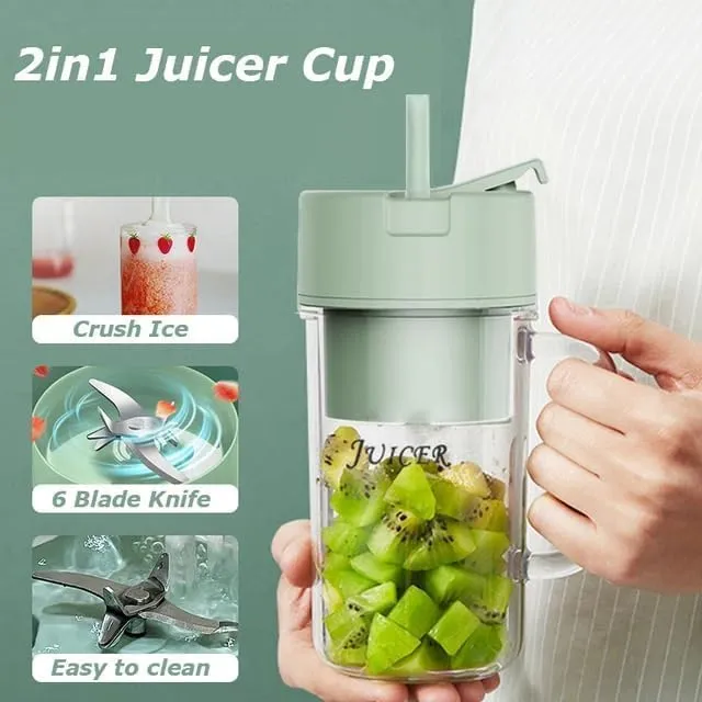 Juicer With Handle & Straw